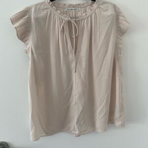 Abercrombie Cream/Nude Cap Sleeve Blouse